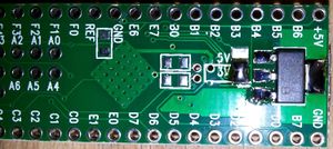 Teensy adapter Board for NANDway - solder regulator on Teensy