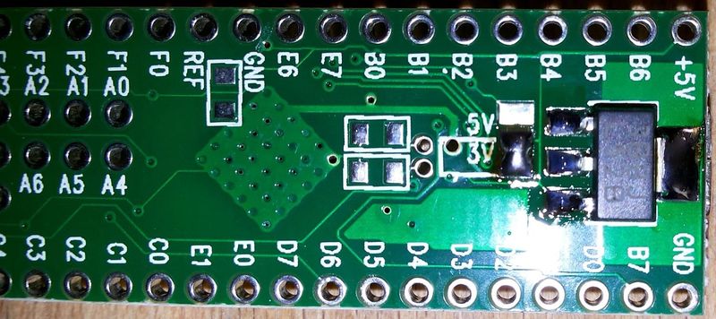 File:Teensy adapter Board for NANDway - solder regulator on teensy.jpg