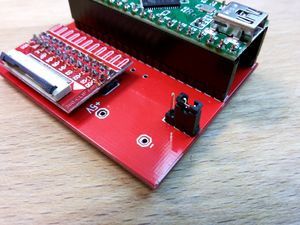 Teensy adapter Board for NANDway - 1x3 Pinheader Powersource by USB