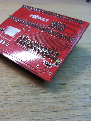 Teensy adapter Board for NANDway - Soldered capacitors for cleaner voltage