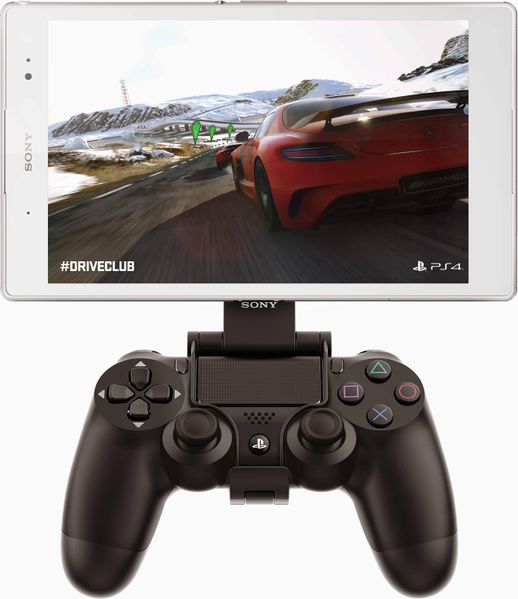 File:Xperia Z3 Tablet Compact PS4 White mounted on DualShock 4.jpg