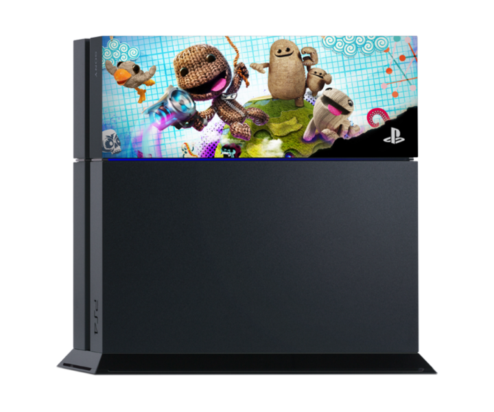 File:PS4 with HDD Cover - Little Big Planet 3.png