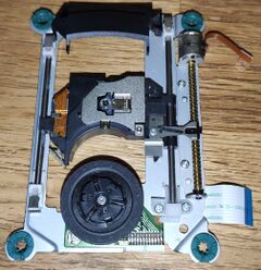 top side of the spu3170 drive assembly used in some k and l-chassis slim ps2 consoles.