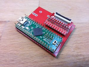 Teensy adapter Board for NANDway - solder teensy on pinheader