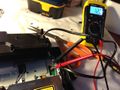 Testing the voltage of a PSU with twisted cables (no connectors)